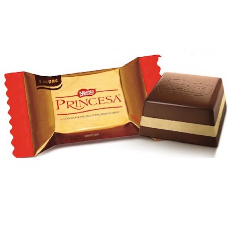 Princesa Bombon de chocolate con crema de maní Nestlé 8g
