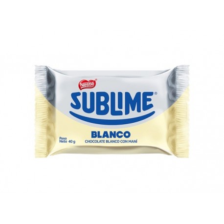 Chocolate Blanco Sublime con Maní Nestlé 38g