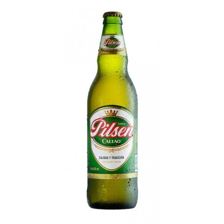 Cerveza Rubia peruana Pilsen Callao 5° 305ml - Caja de 24
