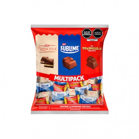 Multipack Sublime, Triángulo, Princesa surtidos Nestlé 45x8g 360g - EL INTI - Tu Tienda Peruana