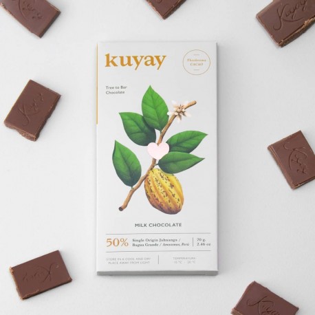 Tableta de Chocolate Orgánico con Leche 50% Kuyay 70g - EL INTI - Tu Tienda Peruana