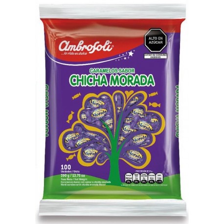 Caramelos Chicha Morada Ambrosoli 100x3,9g