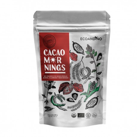 Cacao Mornings SuperAlimentos Orgánicos EcoAndino 200g