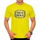 T-Shirt Cuello redondo motivo "Inca Kola" Negro en algodón Pima