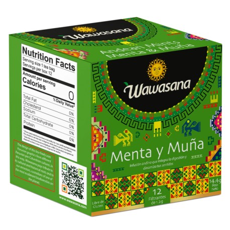 MentAndina Infusión de Muña y Menta Wawasana 12x1,5g - EL INTI - Tu Tienda Peruana