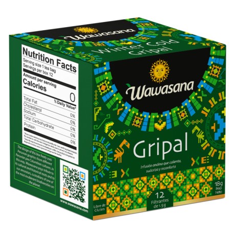 Gripal Infusión de hierbas para el resfrio Wawasana 12x1,5g