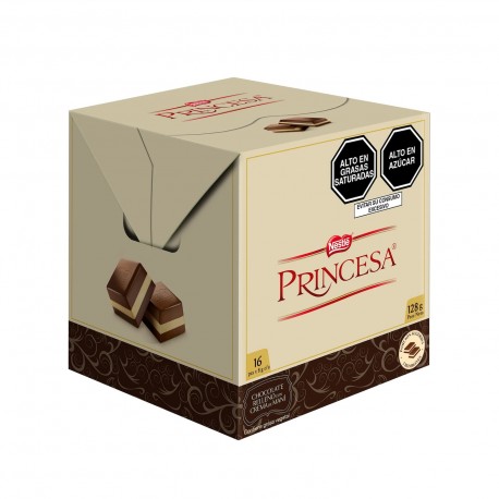 Princesa Bombon de chocolate con crema de maní Nestlé 16x 8g