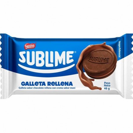 Galletas Sublime Rellenas con crema sabor Maní Nestlé 46g