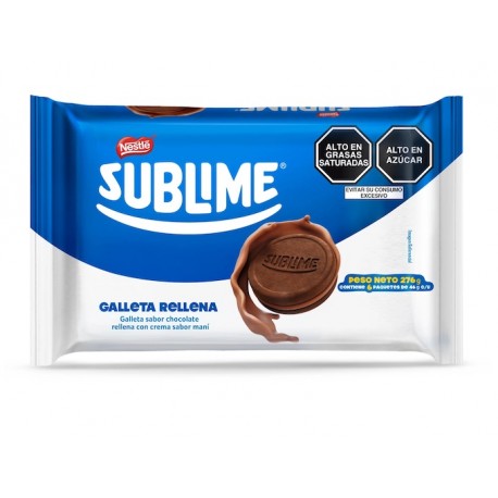 Sublime Galleta Rellena de Chocolate Nestlé 6x46g 276g